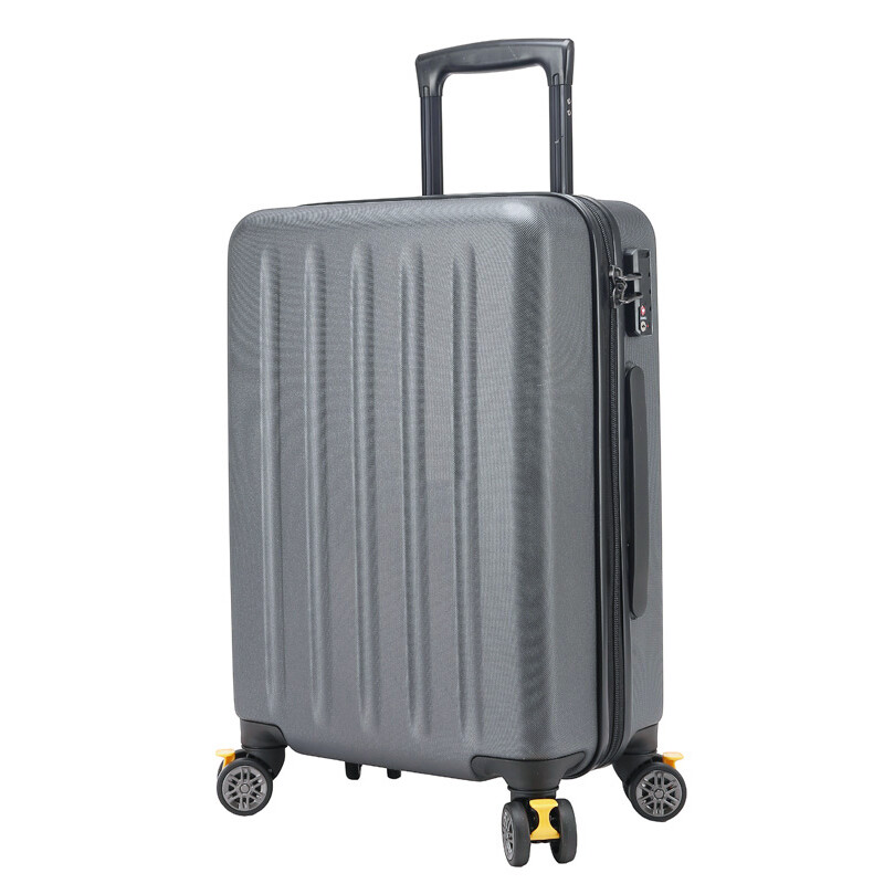 愛尚瑪行李箱拉桿箱女男旅行箱托運箱萬向輪拉鏈款密碼箱皮箱 時尚灰 28寸(可托運適合5-8天出行)